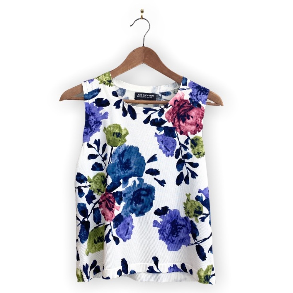 Jones New York Floral Print Sleeveless Top